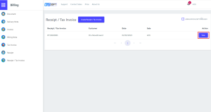 Billing -Receipt Tax Invoice